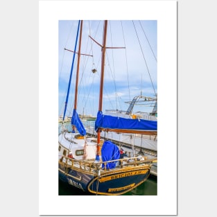 Boat Seaport Italy Summer Sail Sea Travel Italy Posters and Art